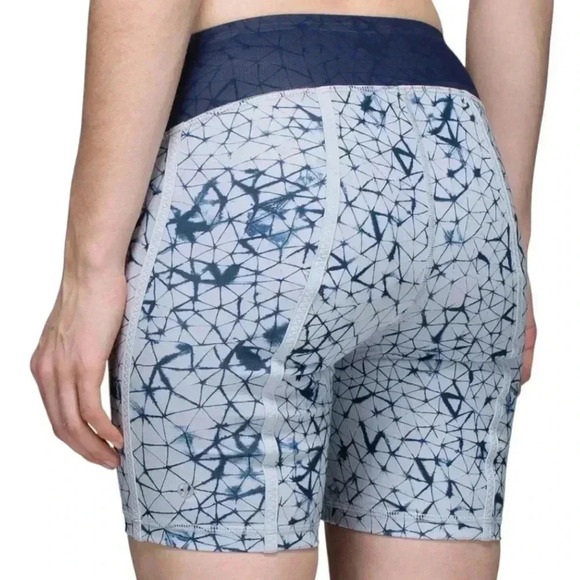 Lululemon Pedal Pace Short  Star Crushed Silver Fox Deep Navy/Deep Navy Women - Picture 3 of 11